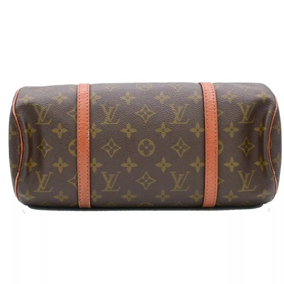 LOUIS VUITTON Logo PAPILLON 30 Hand Bag Monogram Leather Brown - Picture 5 of 14